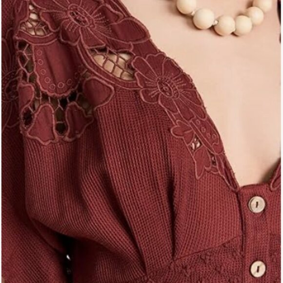 Free People Rust Maxi Dress - Picture 4 of 8